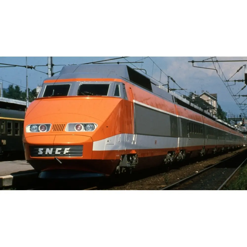 TGV électrique PSE N°5 - Rame d'origine avec suspension à ressorts - 5 éléments - Ree Modèles TGV005 - SNCF - HO 1/87 - EP. IV - Analogique - 2R - 2