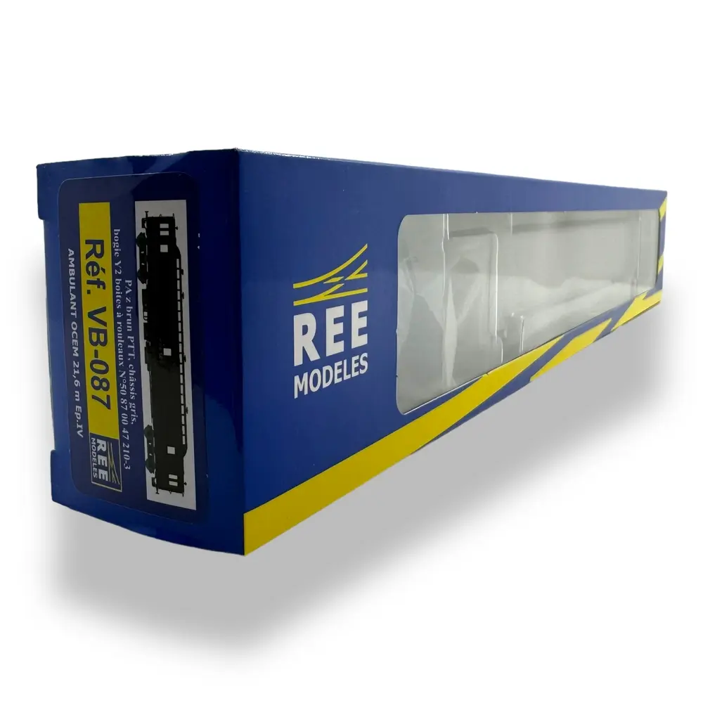 Voiture postale OCEM 21.6m AMBULANT PAz | REE MODELES VB087 SNCF HO 1/87 - 4