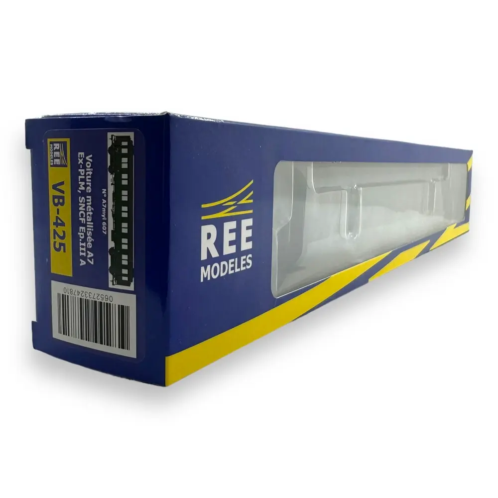 Voiture Voyageur A7 Ex-PLM série 2 REE MODELES VB425 SNCF - HO 1/87 - EP III A - 4