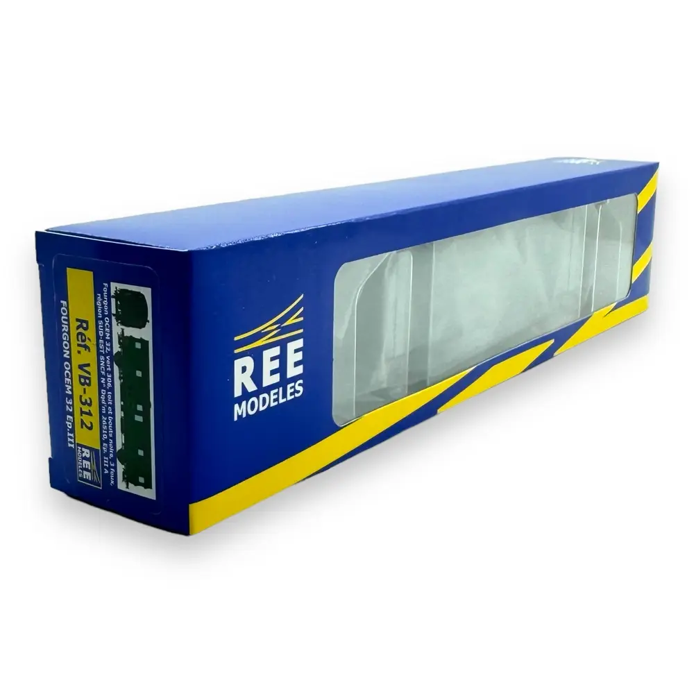Fourgon OCEM 32 Sud Est - REE Modèles VB312 - HO 1/87 - SNCF - EP IIIa - 4