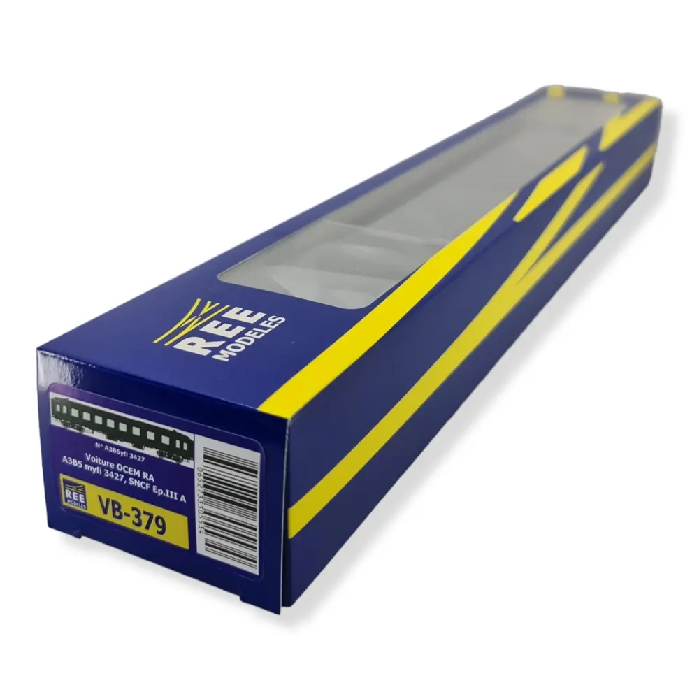 Voiture OCEM RA A3B5 ex-Midi - REE MODELES VB379 - SNCF - HO 1/87 - Ep IIIA - 4