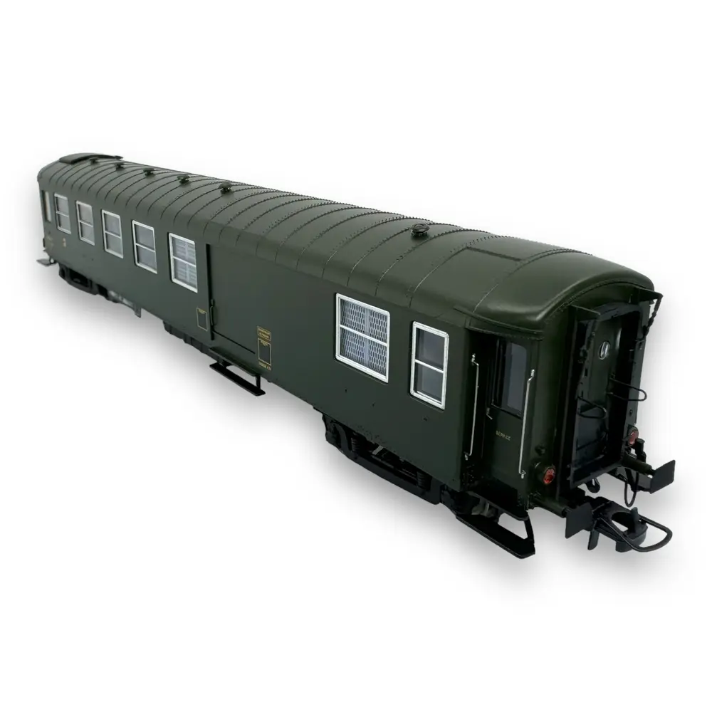 Voiture métallisée Ex-PLM REE Modèles VB467 vert 306 - HO 1/87 - SNCF - EP V / VI - 2