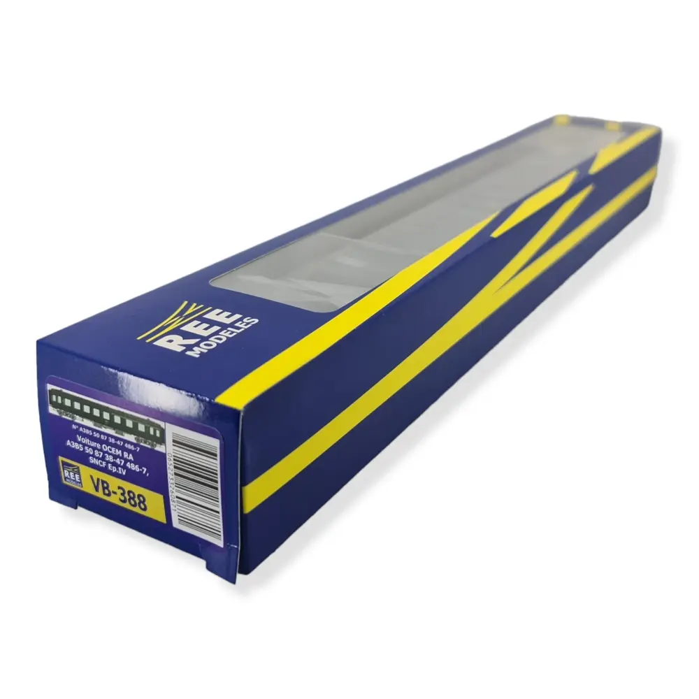 Une voiture OCEM RA A3B5 ex-midi "Sud-Ouest" - REE MODELES VB388 - SNCF - HO 1/87 - 4