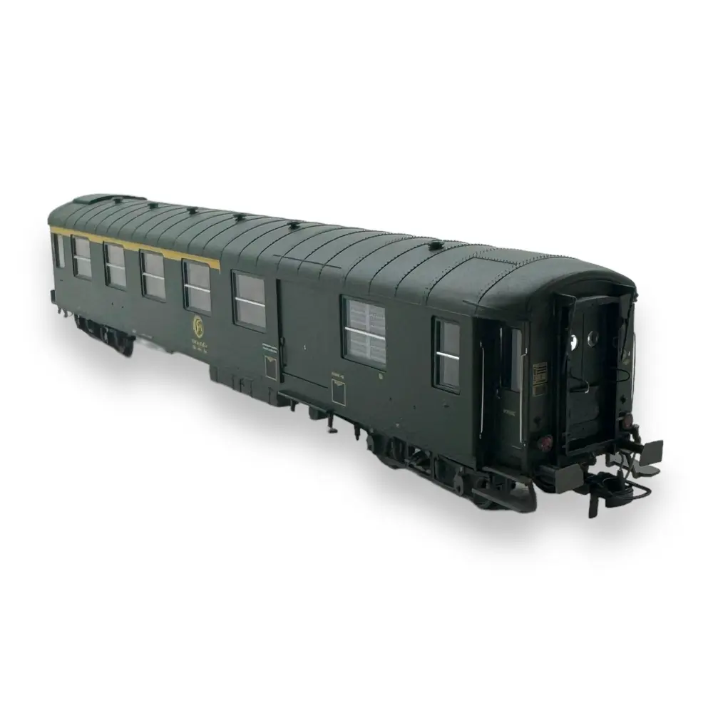 Voiture métallisée Ex-PLM REE Modèles VB461 vert 301 - HO 1/87 - SNCF - EP IV - 2