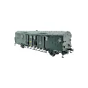 FOURGON OCEM 32 Sud-Ouest - Vert avec Lanterne ALU - REE MODELES VB332 SNCF - HO 1/87 - 2
