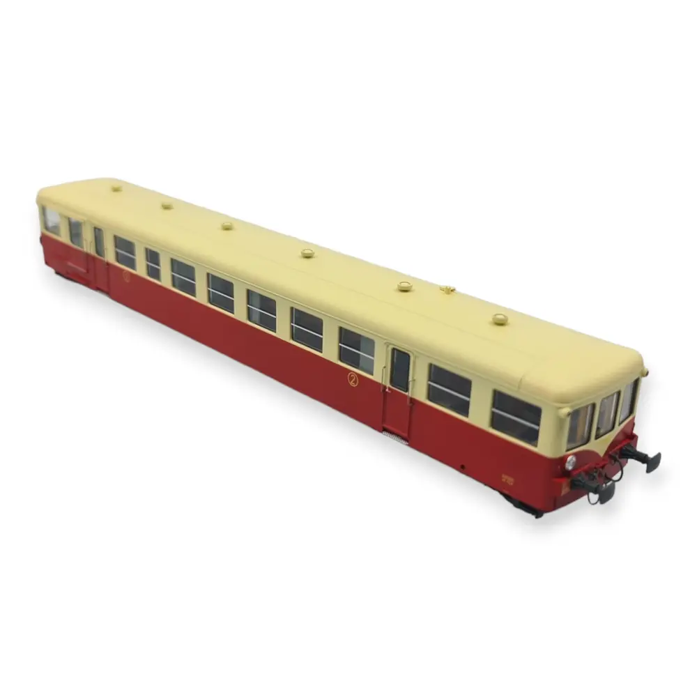 Remorque XR-7354 Rouge/Crème "LYON-VAISE" REE MODELES VB441 - SNCF - HO 1/87 - 2