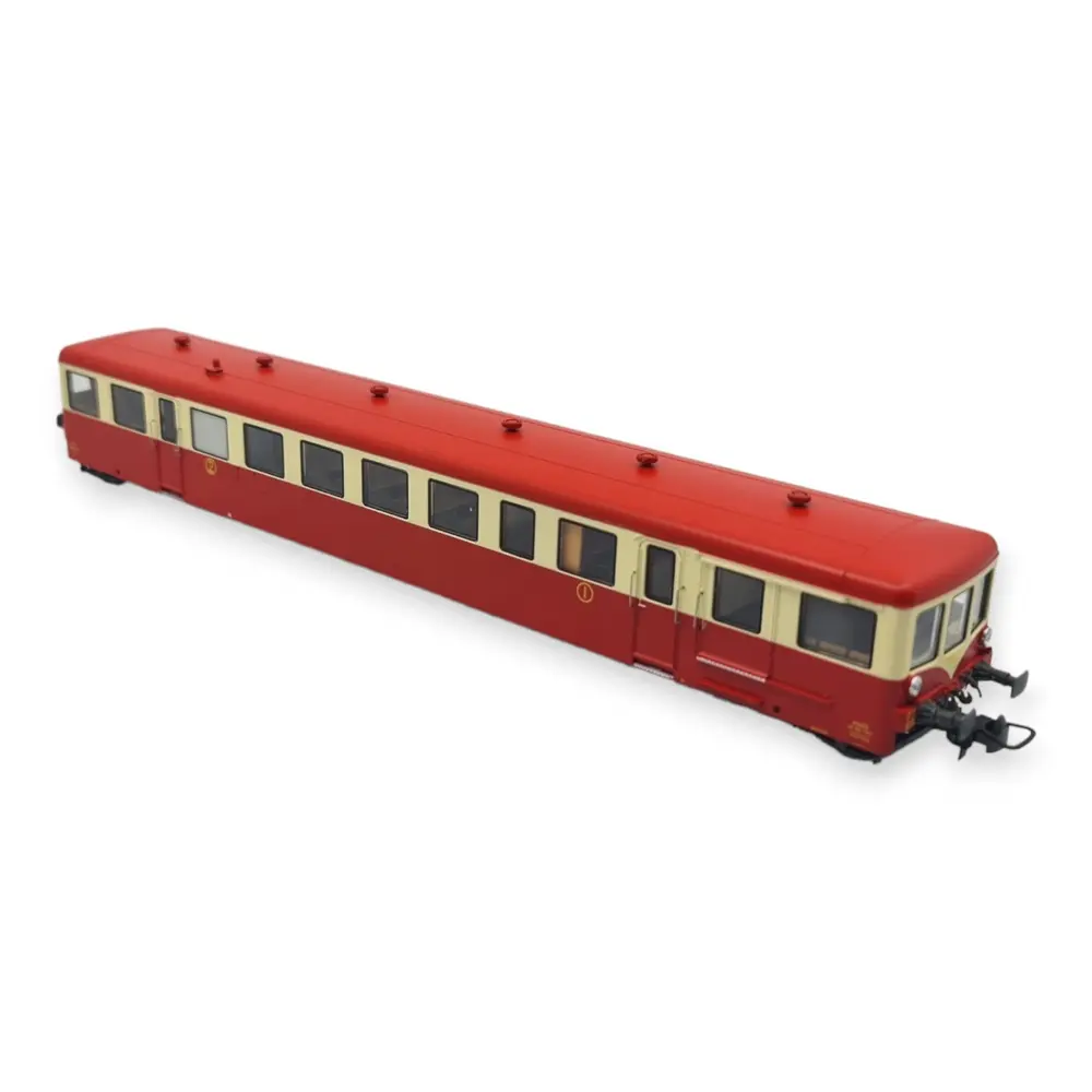 Remorque XR-7377 Rouge/Crème "GRENOBLE" REE MODELES VB445 - SNCF - HO 1/87 - 2