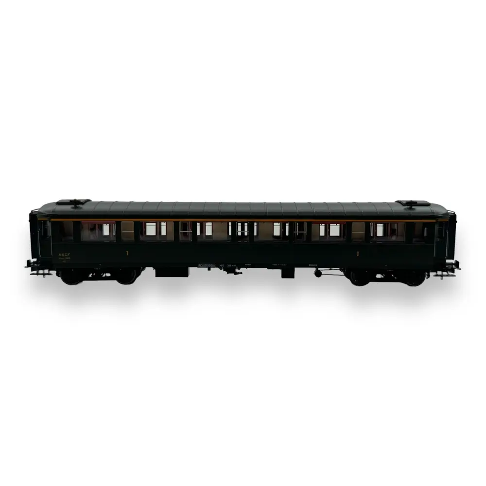 Voiture métallisée Ex-PLM REE Modèles VB457 vert 306 - HO 1/87 - SNCF - EP III.B - 3