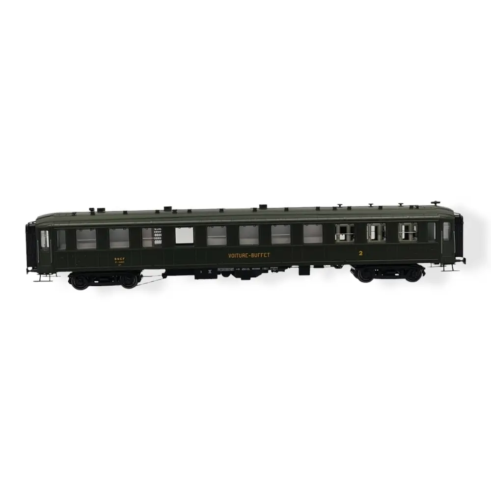 Voiture buffet Bacalan de type B3r - REE MODELES VB373 - SNCF - HO 1/87 - Ep IIIB - 3