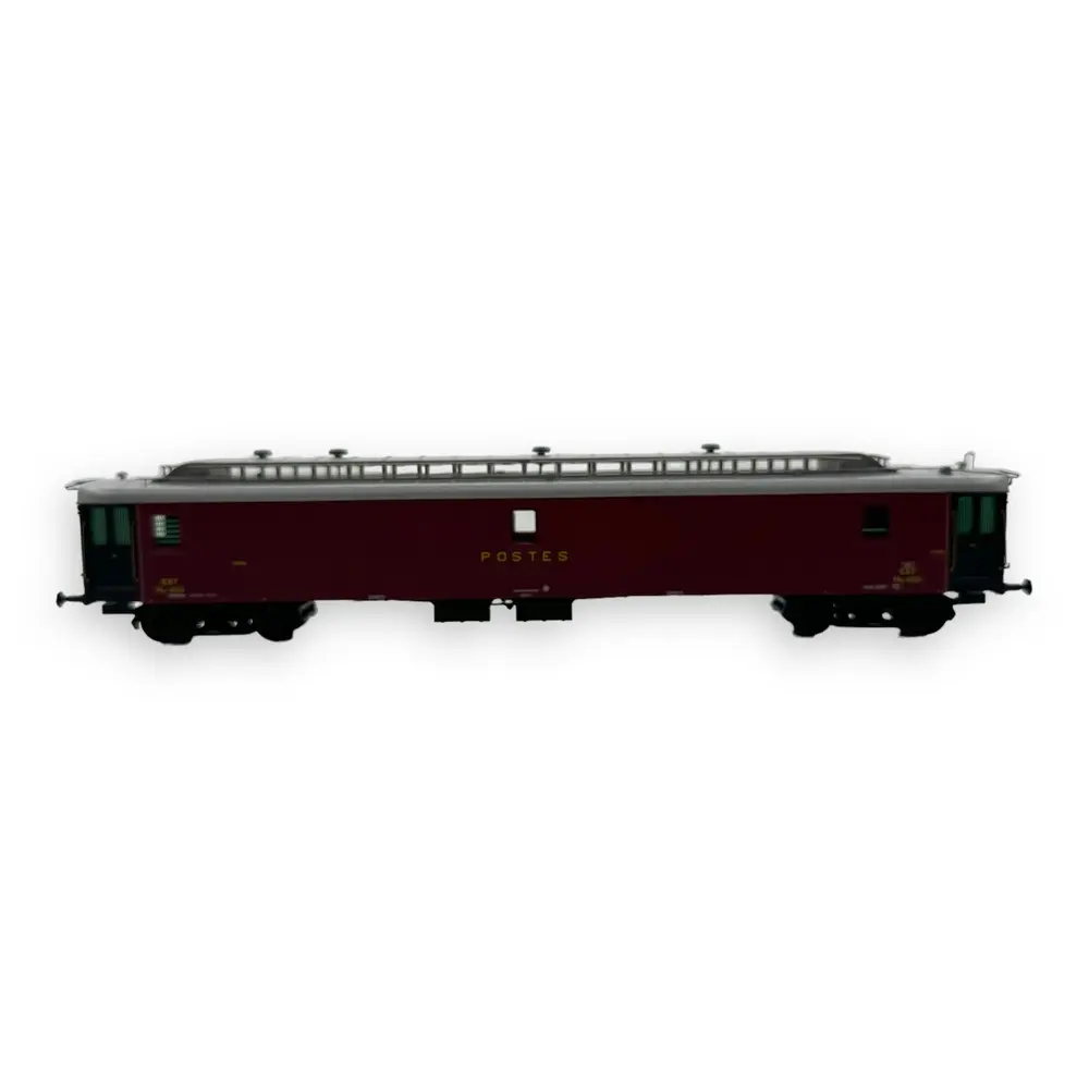 Voiture postale OCEM 21.6m AMBULANT "EST" n°41510 REE MODELES VB081 SNCF HO 1/87 - 3