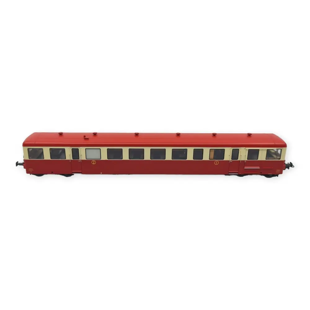 Remorque XR-7377 Rouge/Crème "GRENOBLE" REE MODELES VB445 - SNCF - HO 1/87 - 3