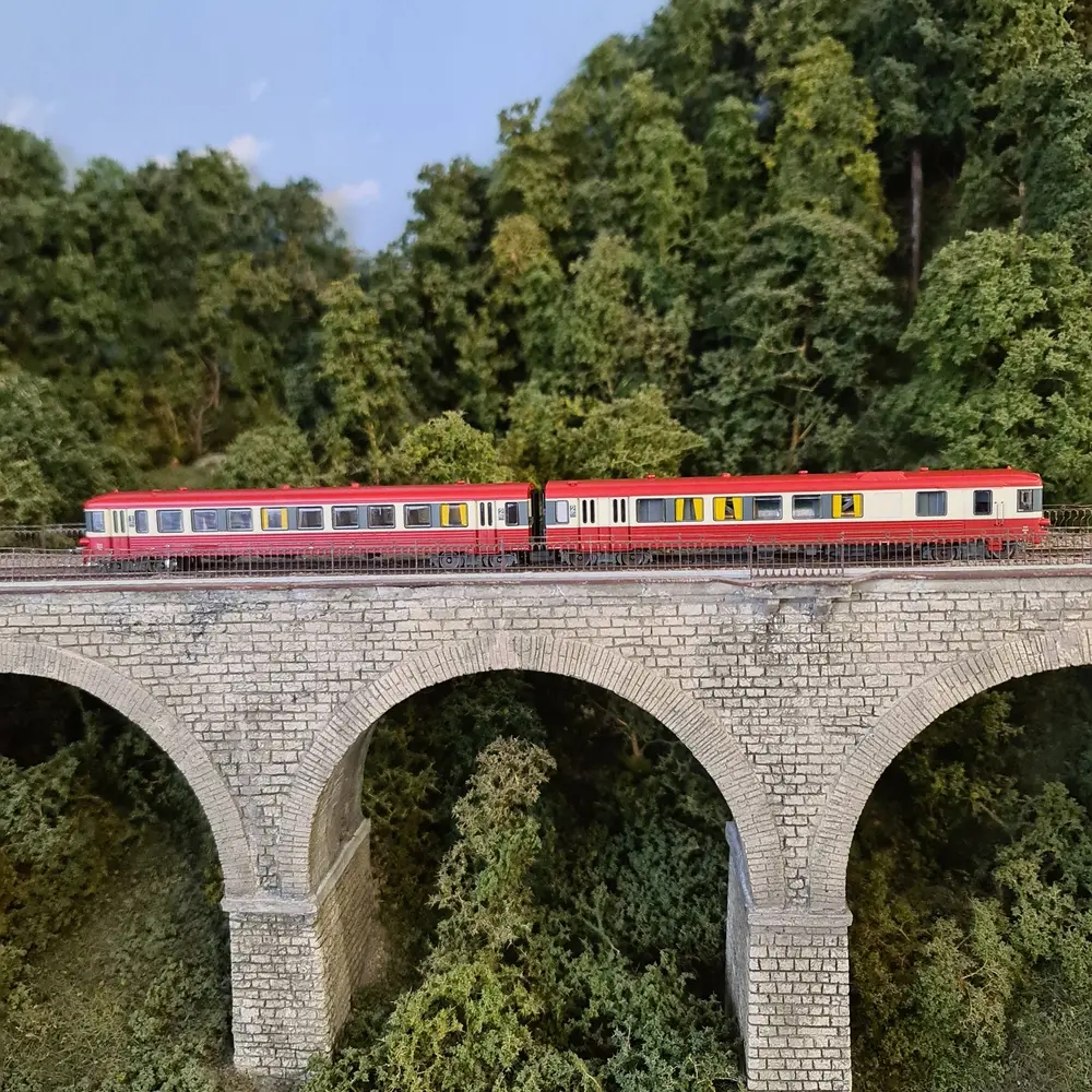 Autorail EAD X-4554 avec remorque XR-8542 - REE Modèles NW-201 - N 1/160 - SNCF - EP V - 3