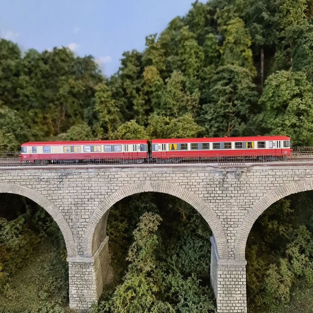 Autorail EAD X-4567 avec remorque XR-8531 - REE Modèles NW-200 - N 1/160 - SNCF - EP V - 3