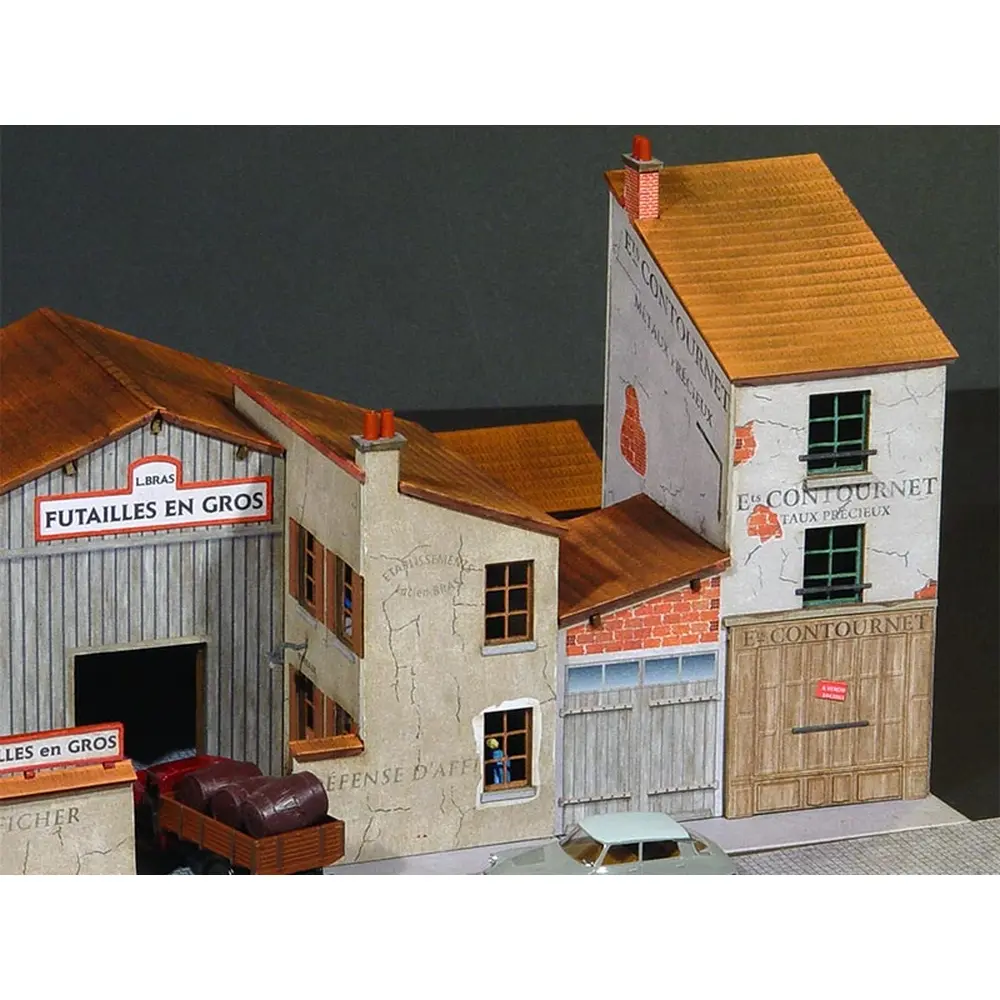 Bloc de Locaux Professionnels Anciens (Modèle 1) - Régions et Compagnies PRO009 - HO 1/87 - 2