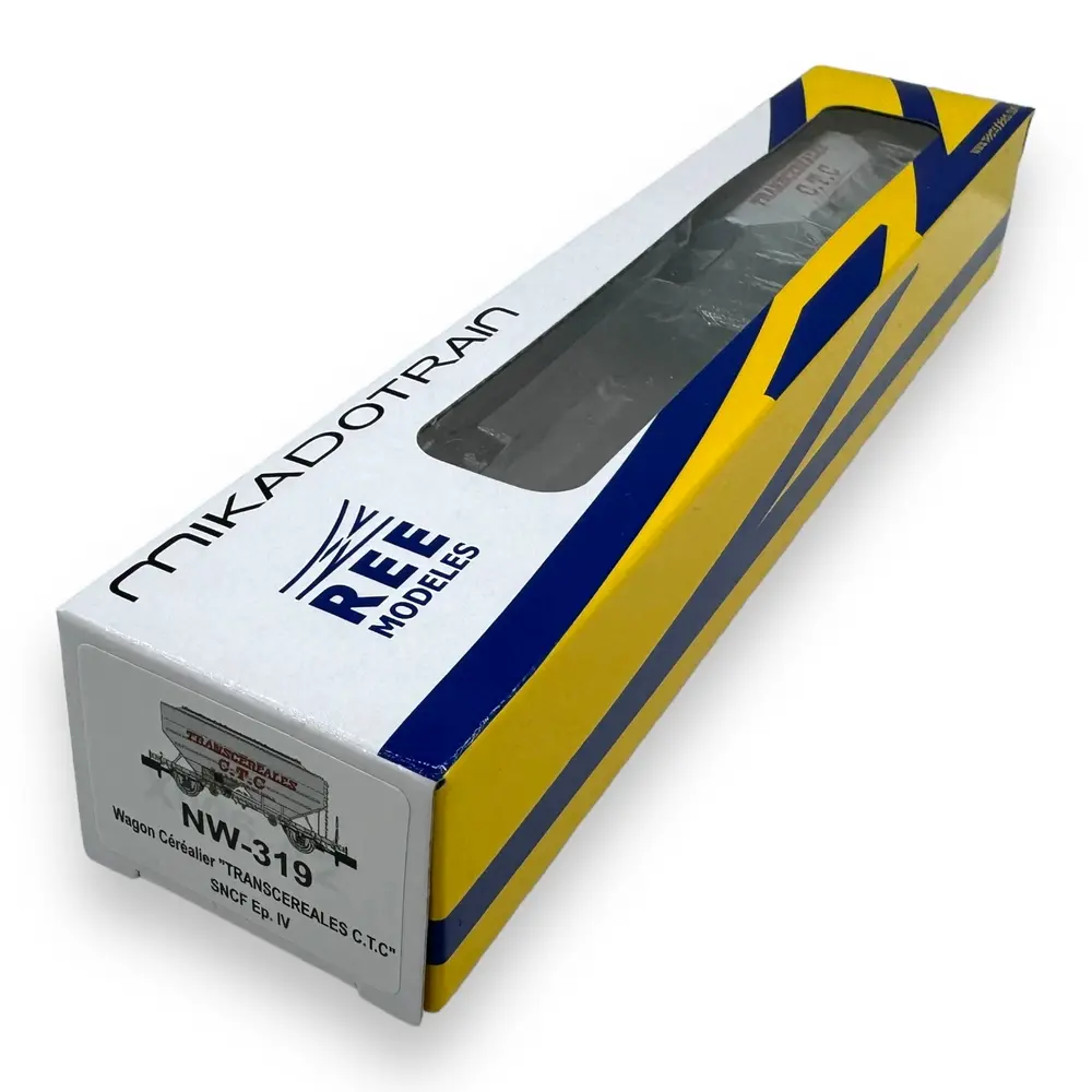 Wagon céréalier “Transcéréales CTC” - Ree Modèles NW-319 - N 1/160 - SNCF - Ep IV - 2R - 4