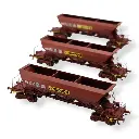 Set de 3 Wagons Trémies EX - REE MODÈLES NW-269 - N 1/160 - SNCF - EP V - DC - 2