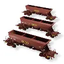 Set de 3 Wagons Trémies EX - REE MODÈLES NW-268 - N 1/160 - SNCF - EP IV - DC - 2
