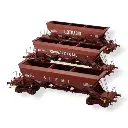 Set de 3 Wagons Trémies EX - REE MODÈLES NW-267 - N 1/160 - SNCF - EP IV - DC - 2