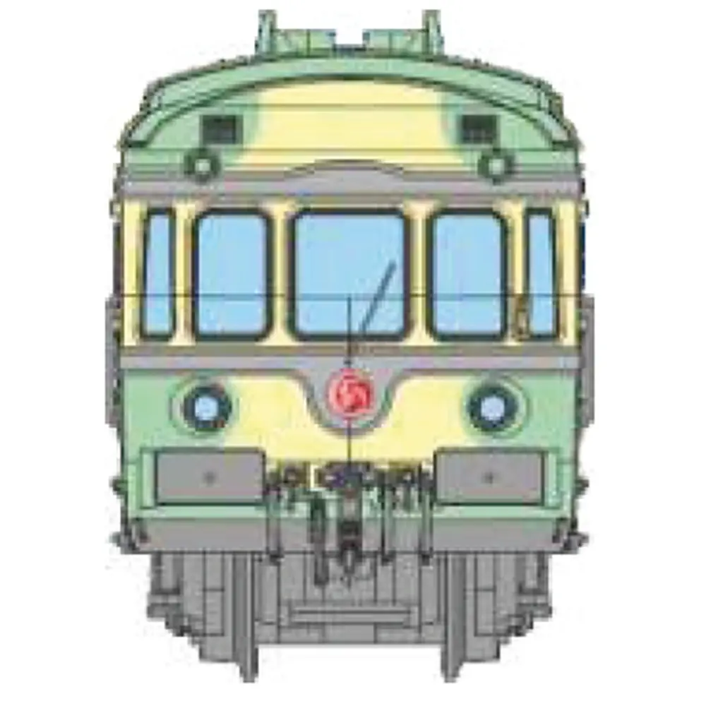 Autorail RGP 1 vert, X 2728 + remorque XR 7726, 2 phares avec fanaux d'angle, remorque avec cuisine - Ree Modèles NW359 - N 1/160 - SNCF - Ep III - Analogique - 2R - 2