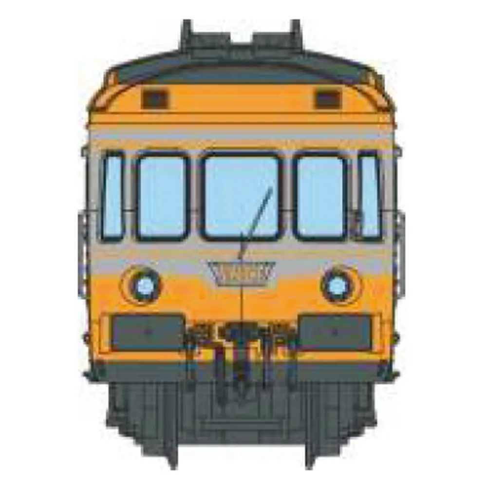 Autorail RGP 1 orange et gris métallisé, XBD 2724 + remorque XRABx 7724 - Ree Modèles NW360 - N 1/160 - SNCF - Ep IV - Analogique - 2R - 2