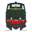 Locomotive diesel 040 DE 624, livrée d'origine, plaques en relief, dépôt de Clermont (Sud-Est) - Ree Modèles NW362 - N 1/160 - SNCF- Ep III - Analogique - 2R - 2