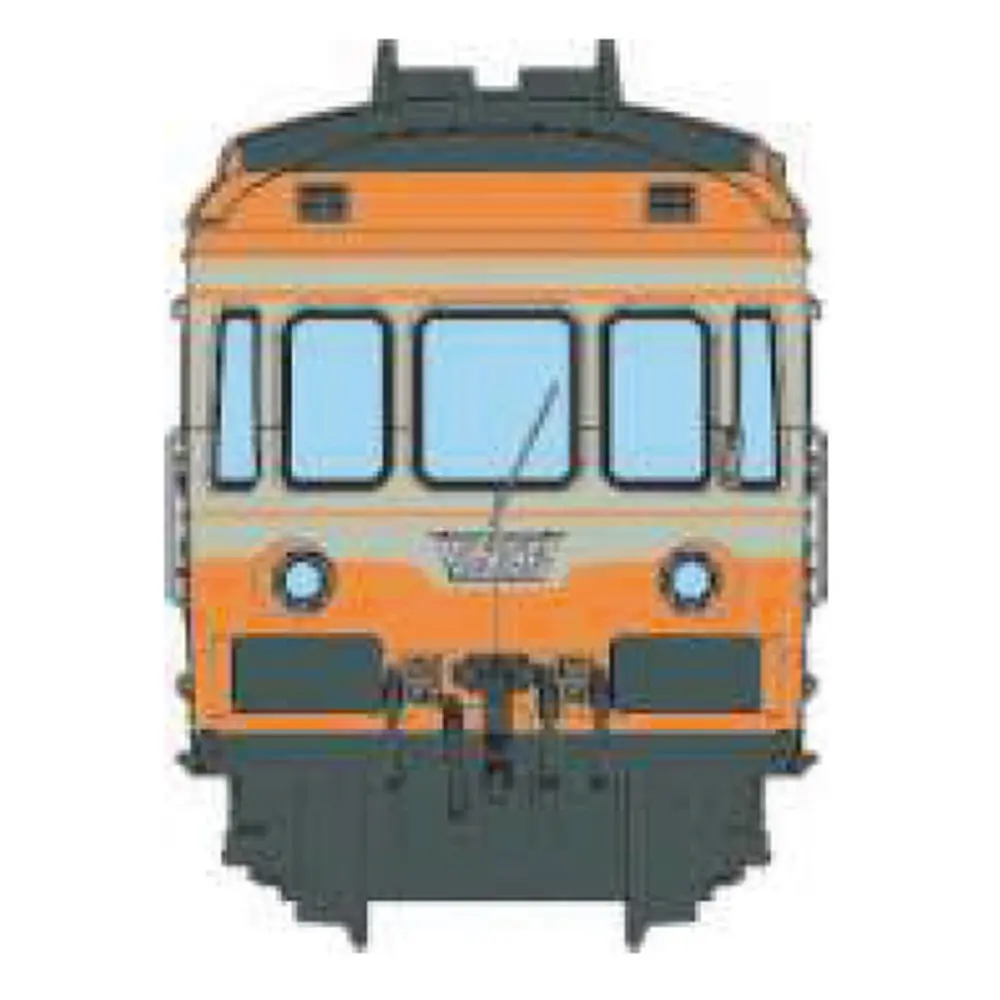 Autorail RGP 1 orange et gris béton, XBD 2735 + remorque XRABx 7735 - Ree Modèles NW361 - N 1/160 - SNCF - Ep IV-V - Analogique - 2R - 2