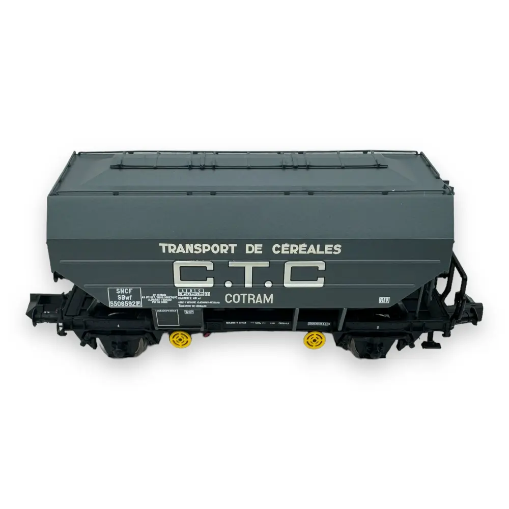 Wagon céréalier “CTC COTRAM” - Ree Modèles NW-314 - N 1/160 - SNCF - Ep III - 2R - 3