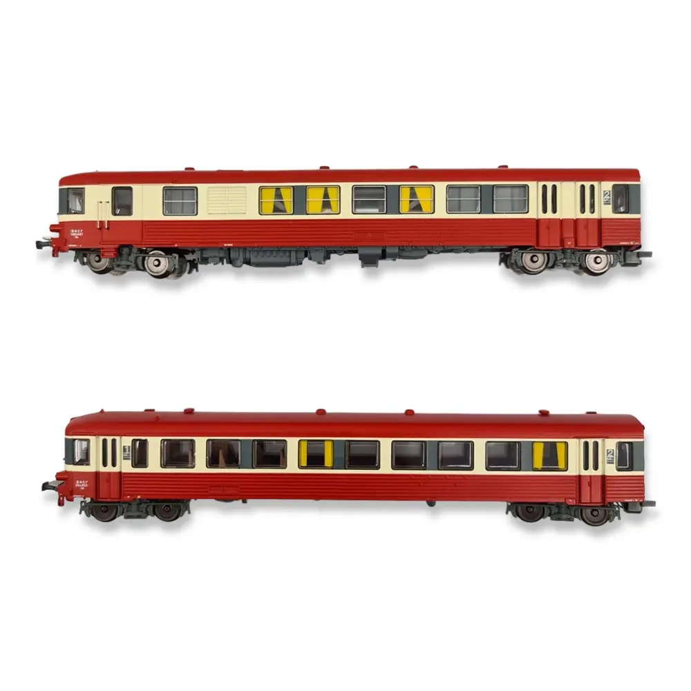 Autorail EAD X-4567 avec remorque XR-8531 - REE Modèles NW-200 - N 1/160 - SNCF - EP V - 2