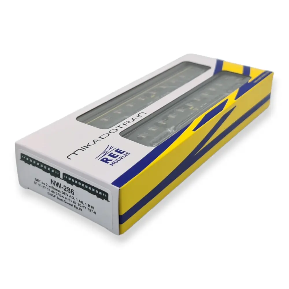 Coffret 2 Voitures DEV AO REE Modèles NW286 - N 1/160 - SNCF - 4