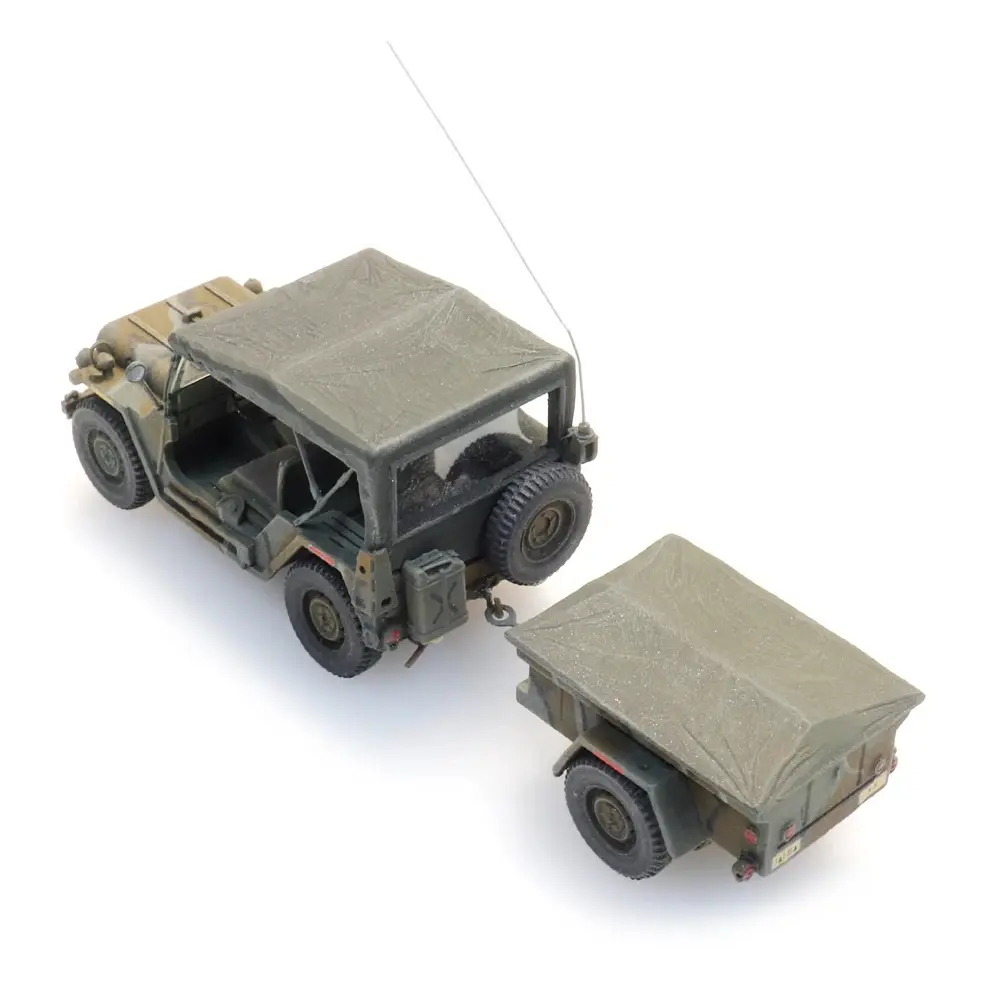 Jeep US M151 avec remorque M416 - Artitec 6870568 - HO 1/87 - 3
