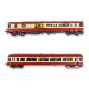 Autorail EAD X-4552 + Remorque XR-8334 - REE MODÈLES NW-197 - N 1/160 - SNCF - EP IV - 2e Classe - Analogique - 2