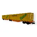 Wagon Sggmrss 90 WASCOSA + 2 Conteneurs 45’ "CONTAINERSHIPS MAGNUM" - REE MODÈLES NW233 - N 1/160 - SNCF - VI - 2