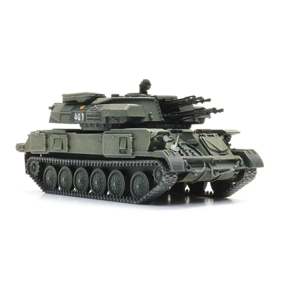 ZSU 23-4 Shilka sur wagon de transport - ARTITEC 6870726 - HO 1/87 - 2