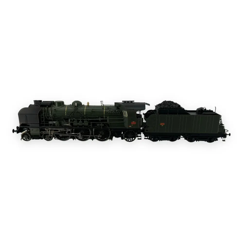 Locomotive Vapeur 231H21 Nevers - Vert REE MODELES MB239SAC SNCF - HO ACC SON FUMÉE - 2