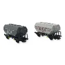 Coffret 2 wagons céréaliers - REE Modèles NW303 - N 1/160 - SNCF - EP III - 2
