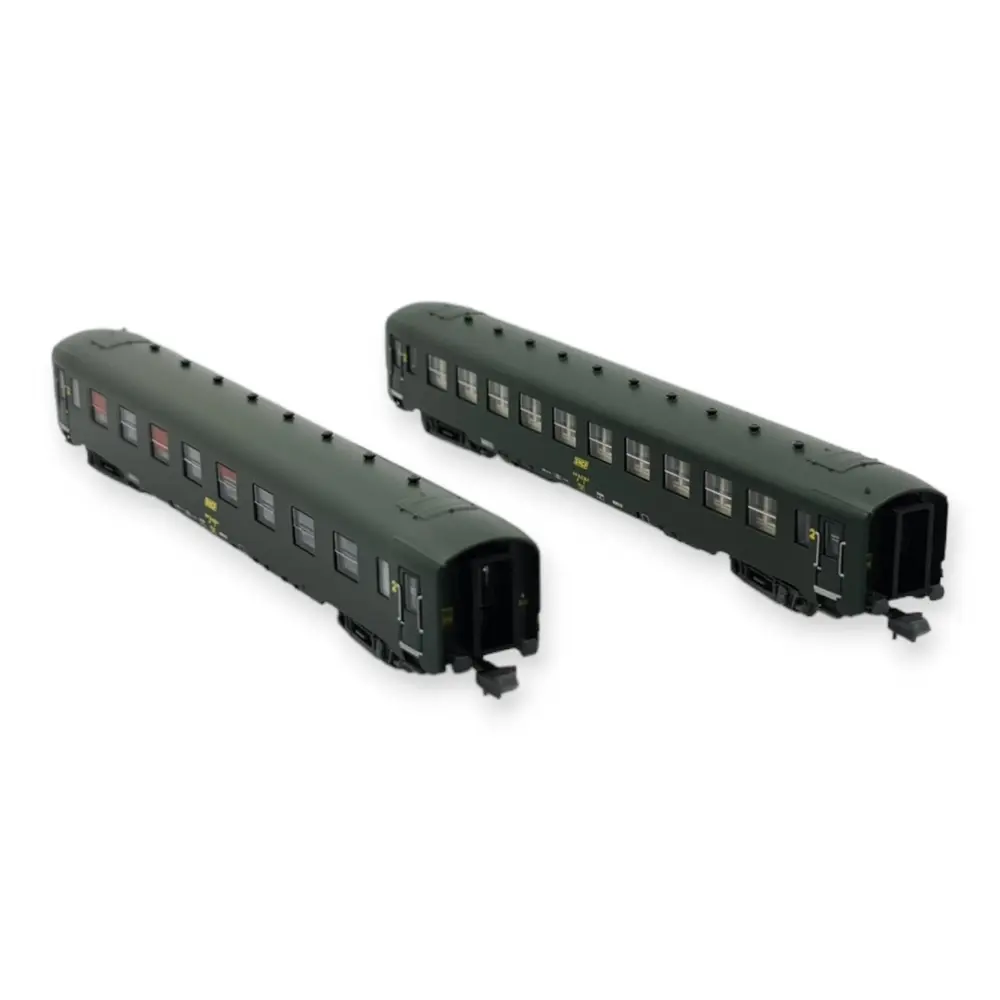 Coffret 2 Voitures DEV AO REE Modèles NW287 - N 1/160 - SNCF - 2