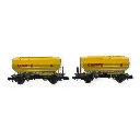 Coffret 2 wagons céréaliers - REE Modèles NW308 - N 1/160 - SNCF - EP IV - 3