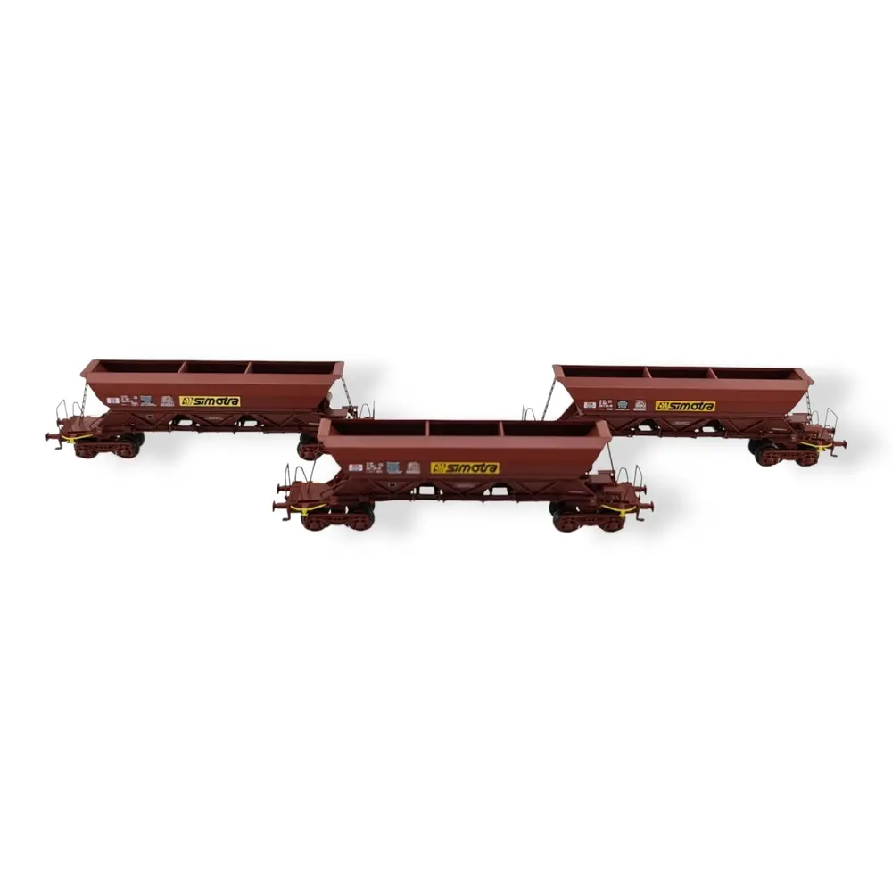 Set de 3 Wagons Trémies EX - REE MODÈLES NW-269 - N 1/160 - SNCF - EP V - DC - 3