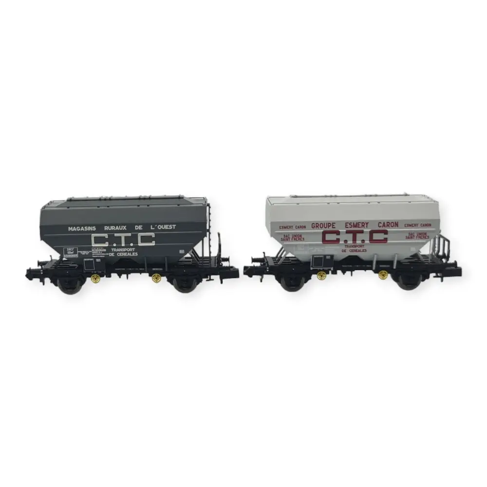 Coffret 2 wagons céréaliers - REE Modèles NW303 - N 1/160 - SNCF - EP III - 3