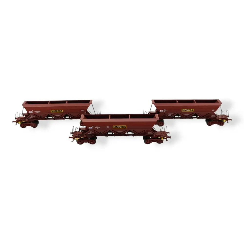 Set de 3 Wagons Trémies EX - REE MODÈLES NW-268 - N 1/160 - SNCF - EP IV - DC - 3