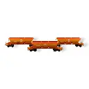 Set de 3 Wagons Trémies EX - REE MODÈLES NW-271 - N 1/160 - SNCF - EP VI - DC - 3