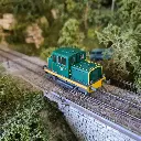 Locotracteur MOYSE 32 TDE - Vert Bande jaune -analogique- REE MODELES MB219 - SNCF - 5