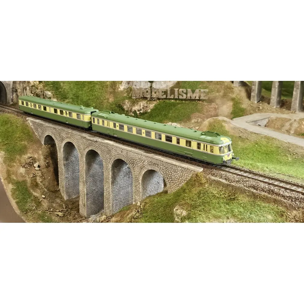 Autorail RGP 2 X-2705 Lyon-Vaise - Analogique - REE MODELES MB172 SNCF - HO - EP III - 19