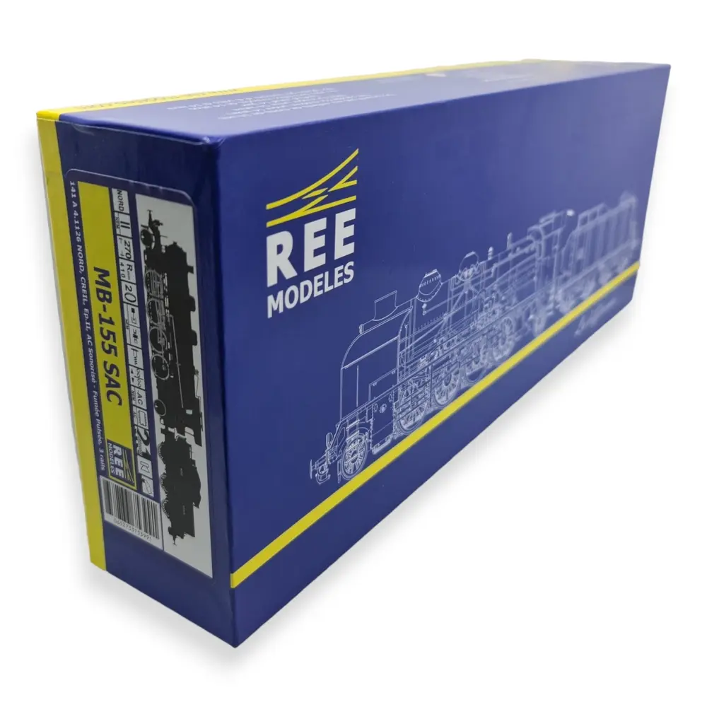 Locomotive à vapeur 141 A - REE MODELES MB155SAC - SNCF - HO 1/87 - 4