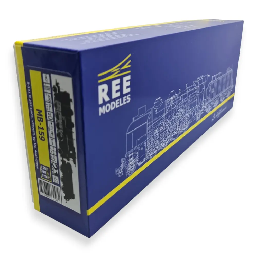 Locomotive à vapeur 5-141 D - Ree Modèles MB159 - HO 1/87 - SNCF - Ep III - Analogique - 2R - 4