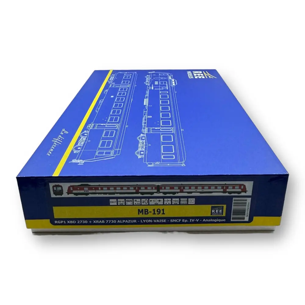 Autorail RGP 1 X-2730 ALPAZUR - Ree Modèles MB-191 - HO 1/87 - SNCF - Ep IV - Analogique - 2R - 5