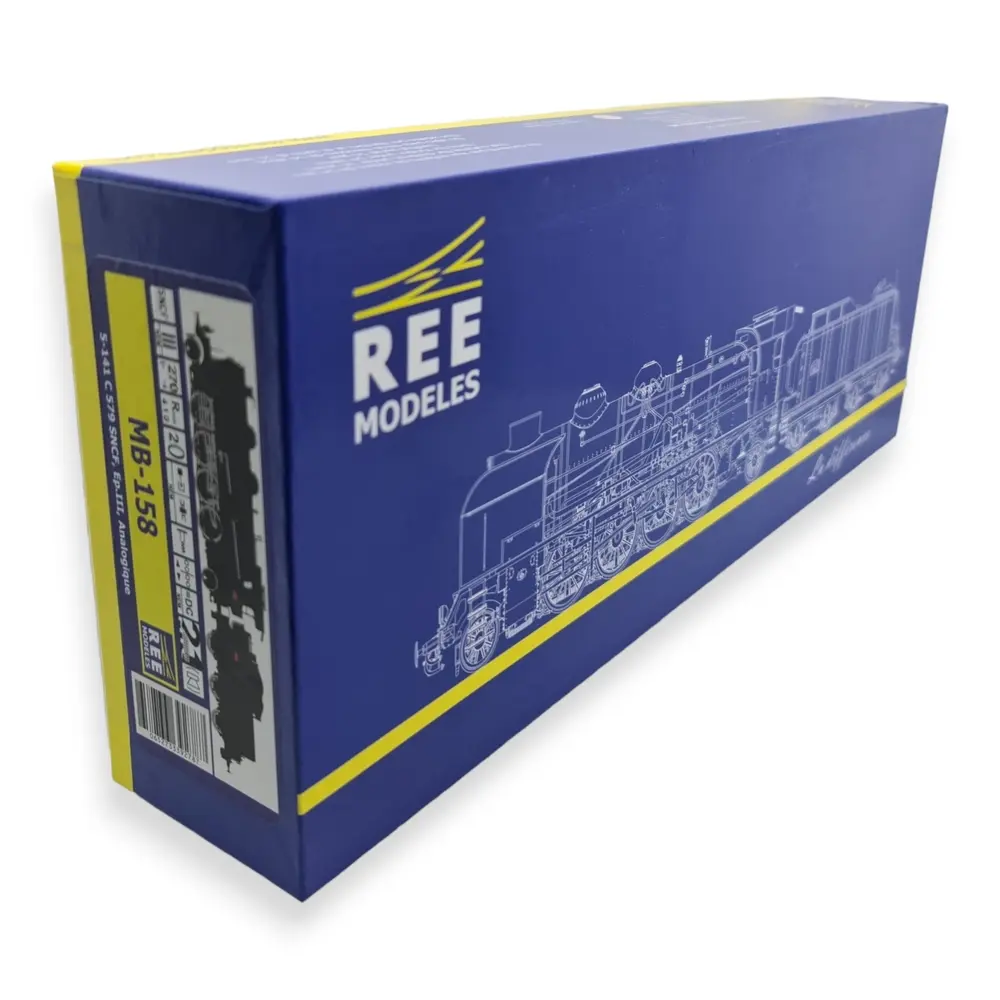Locomotive à vapeur 5-141 C  Analogique - REE MODELES MB158 - SNCF - HO 1/87 - 4