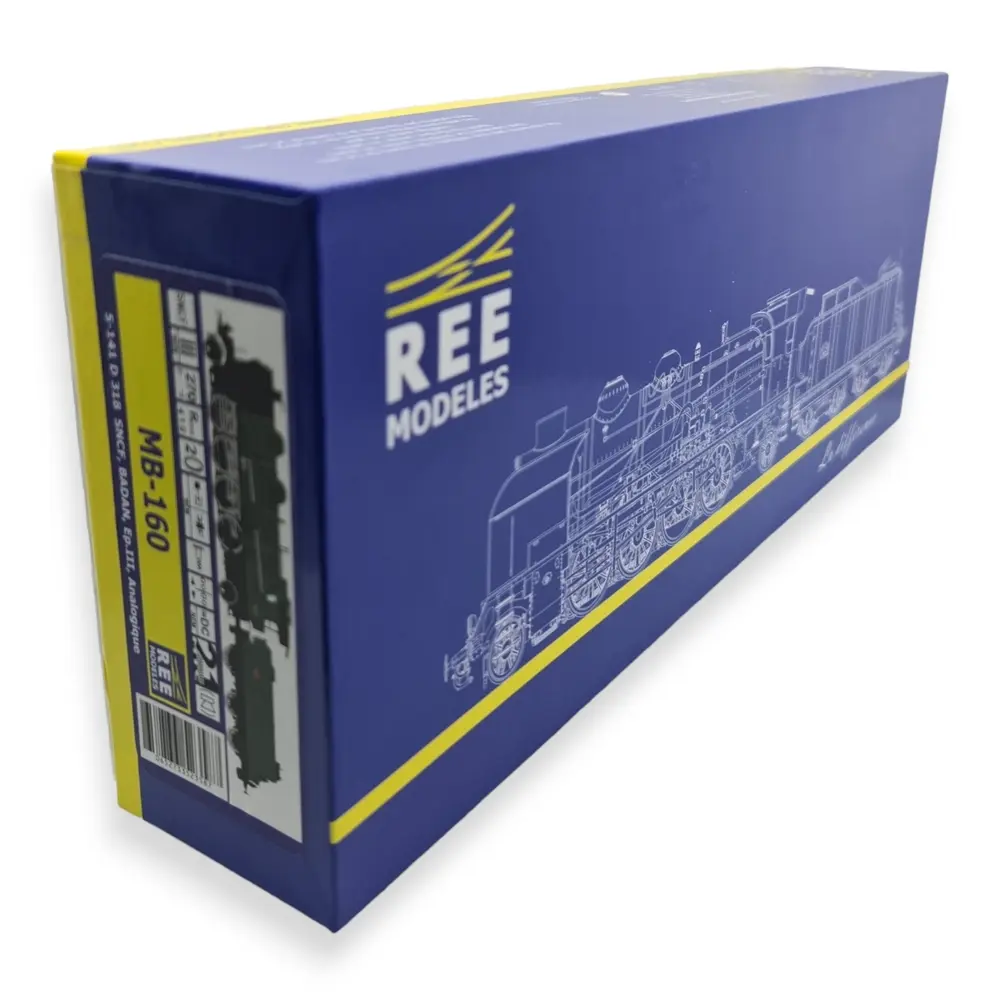 Locomotive à vapeur 5-141 D -Analogique - REE MODELES MB160 - SNCF - HO 1/87 - 4