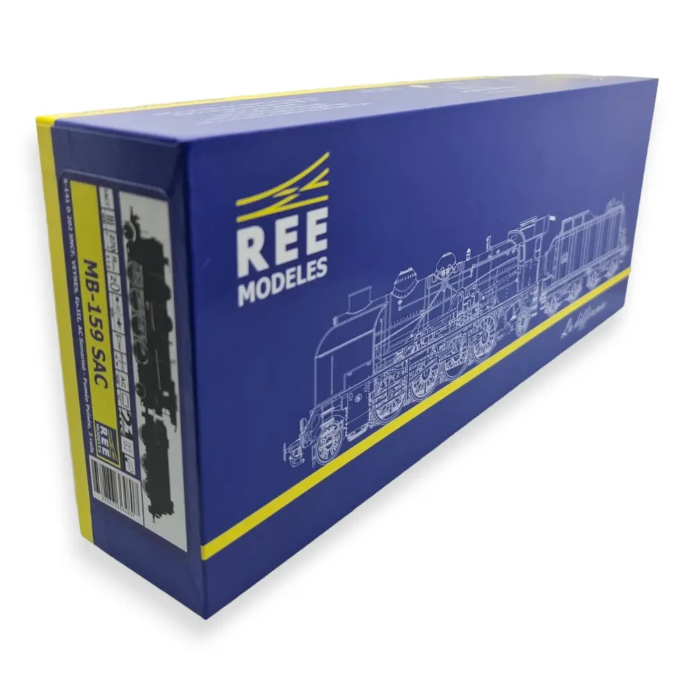 Locomotive à vapeur 5-141 D - REE MODELES MB159SAC - SNCF - HO 1/87 - 4