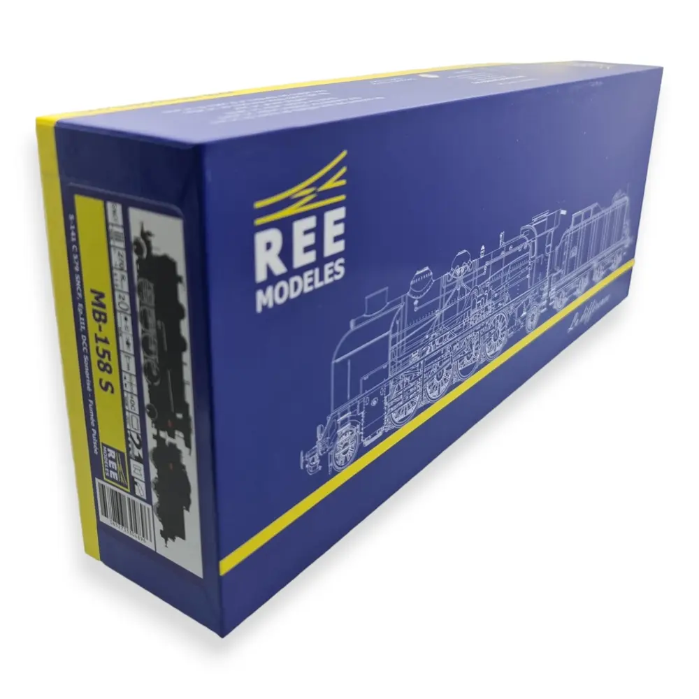 Locomotive à vapeur 5-141 C - DCC SON - REE MODELES MB158S - SNCF - HO 1/87 - 4